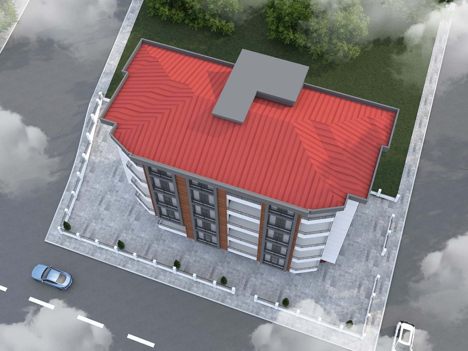 Kaşıkcıoğlu Group proje alanı havadan görünüm